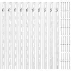 Uimoso 10 Packs 39 inch Steel Wall-Mounted Shelf Track Adjustable