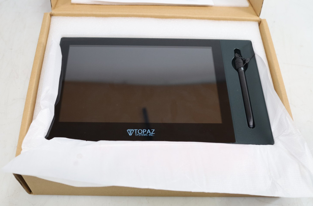 Topaz GemView 10″ TD-LBK101VA-USB-R Signature Terminal New Open Box