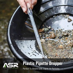 ASR Outdoor Clear Pocket Portable Travel Gold Panning Kit for Prospecting 11pc