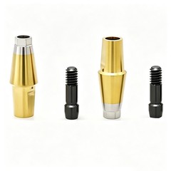 Regular Hex Straight Titanium Abutment for Cement Retained Crown Fits Hiossen ET
