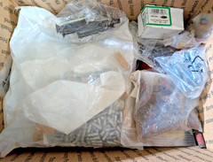 18 LB Bulk Mixed Fastener Lot Hardware New Old Stock Nuts Eye Machine Bolts
