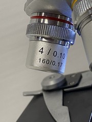 OMAX Binocular Compound Microscope w/ Mechanical Stage 4 With Camera. Read. Y4