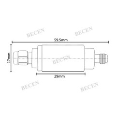 SMA-JK 5W 20dB male to female rf Attenuator DC-3GHz 50ohm Coaxial Attenuators