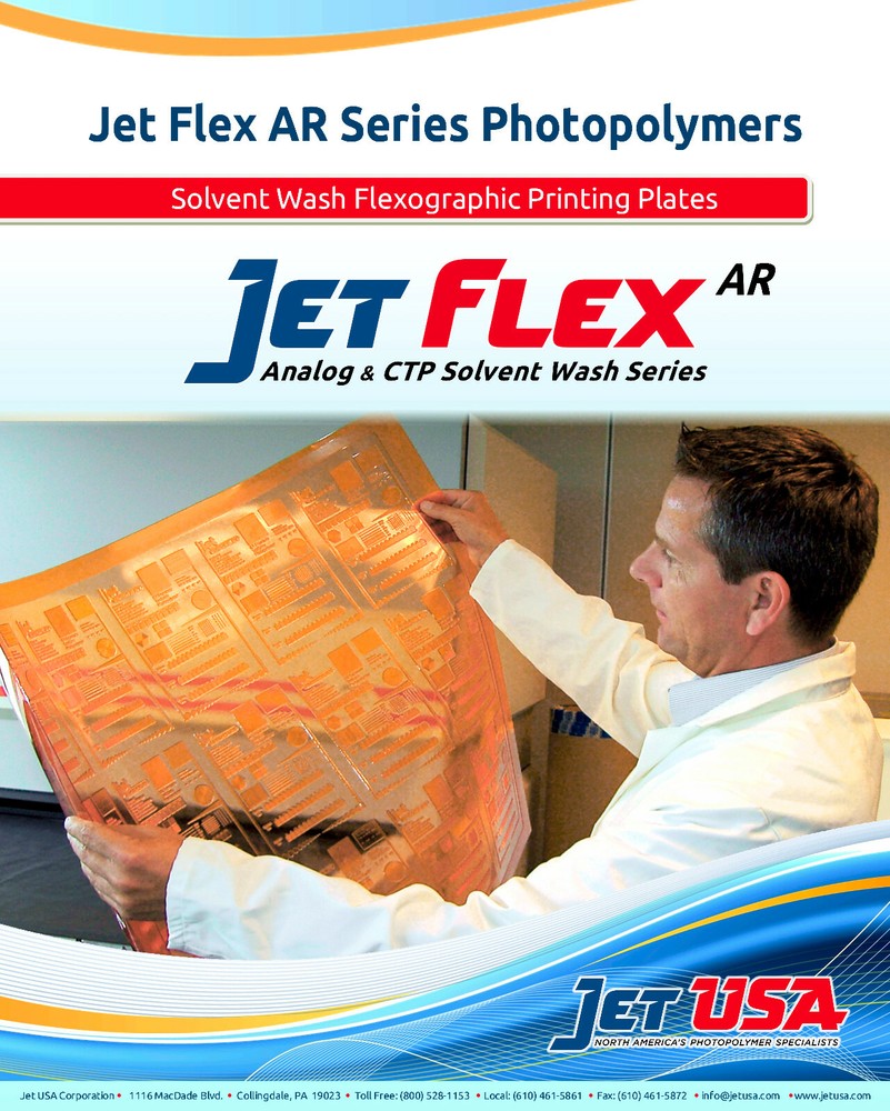 Jet Flex Analog 0.125″ Flexo Photopolymer Plate : AR-318-SK – 42″ x 60″ 125