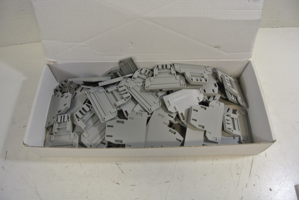 LOT OF 74 Phoenix Contact Cat: DG-UKK 3/5 End Barriers GREY