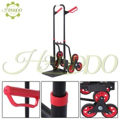Stair Climbing Hand Truck 440lb, Heavy Duty Dolly Cart for Stairs &6″ TPR Wheels