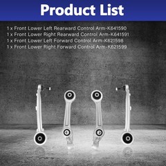 Front Lower Control Arm Suspension Kit 2009-2012 Hyundai Genesis 2011-2013 Equus