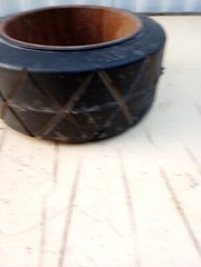 Superior Tire 12 x 5 x 8 Cushothane Polyurethane Smooth Press On Forklift Tire