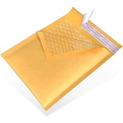 4 x 8 inches Brown Self Sealing Padded Bubble Mailer Envelopes: 3CT
