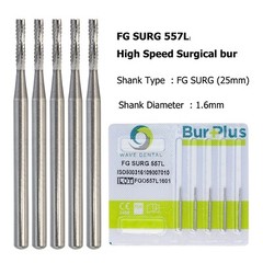 Wave Dental 557 Surgical Length Bur Long 557L Carbide Burs 25mm High Speed SL