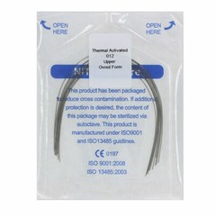 30×Dental Orthodontic Thermal Activated Niti Round Arch Wires 012 Upper Ovoid