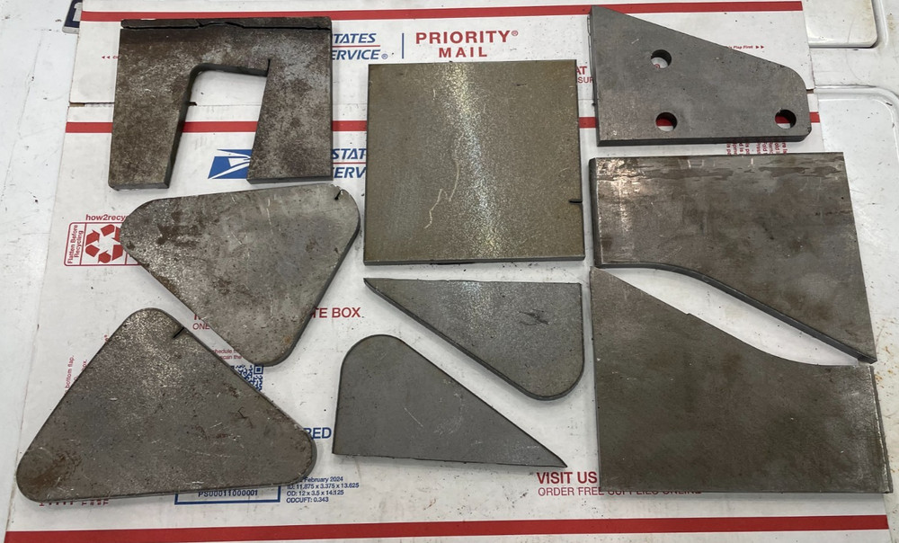 STEEL DROPS PLATE MISC STEEL 3/8″ MILD STEEL A36 WELDING PACKAGE 19 LBS SCRAP