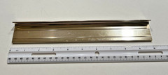 BRUSHED BRASS TONE NAME TAG PLAQUE PLATE For Desks Slide Letter Style 10″ X 1.5″