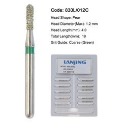 Dental Burs Diamond Egg Football FG Pear Round End Taper Cylinder High Speed 830