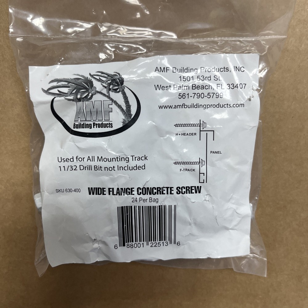 AMF Wide Flange Concrete Screws (24 PER BAG)