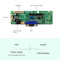 VGA LCD Controller Board Work For 12.1″ LQ121S1LG75 800×600 LCD Screen