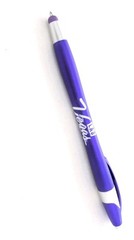 30ct Lot Misprint Retractable Click Pens w/Stylus: PURPLE: Javalina / Slimster