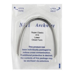 100pcs Dental Orthodontic Arch Wires Niti Rectangular Round Arcos de Ortodoncia