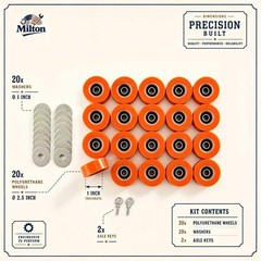 20 Pcs SUPERIOR QUALITY ORANGE DRUM ROLLER BEARING FOR HUEBSCH/SQ/IPSO -70568201