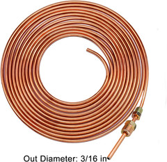 Upgraded Brake Line Tubing Kit – 25 Ft. of 3/16 Copper Coated Flexible Tube, Rol