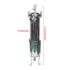 2″ NPT Bag Filter Housing 150 Psi 304 Stainless Steel In/Out #2 Bag with meshUS