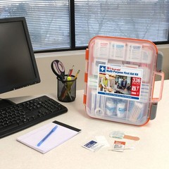 OSHA Compliant 336-Pc First Aid Kit for 100 People, Home/Office/Car