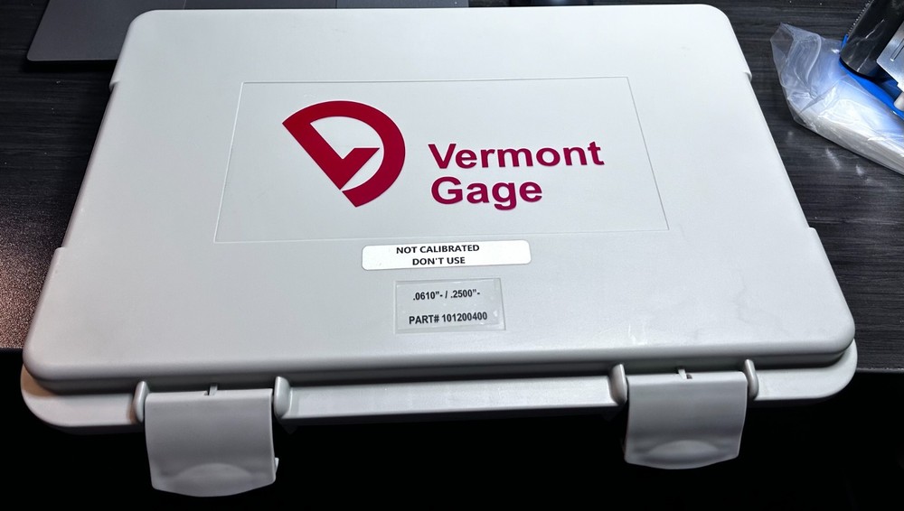 VERMONT GAGE Pin Gauge Set: No-Go (Minus), 0.061 in to 0.25 in, 0.001 in Dia Inc