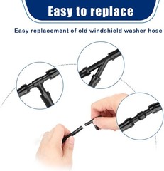 30 PCS Car Windshield Washer Hose Kit, 13.1Ft/4M Washer Fluid Hose, I-Type Y-Typ