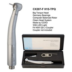 COXO Dental Self Power LED Handpiece CX207-F High Speed Turbine 2 4 Hole Midwest