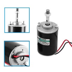 12V 30W Permanent Magnet DC Motor, 3000RPM High Speed CW/CCW Electric Gear…