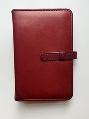 Vintage Coach Agenda Organizer Red Glove Tanned Leather Filofax Pocket Size