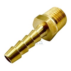 10 Pack 1/4″ ID Hose Barb x 1/4″ Male NPT Pipe Thread Brass Straight Fitting