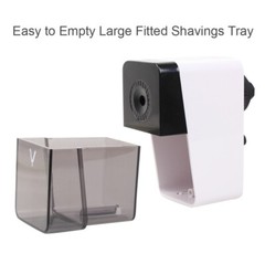 Rotary Sharpener Precision Steel Blades Fitted Shavings Tray f Pencil (6-8mm)