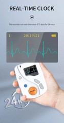 12 Lead Dynamic ECG/EKG Holter Monitor System 24 Hours Ambulatory EKG Recorder