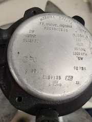 OEM Morrill Motors PSC4BC2E16 Bearing Motor 0.05A,115 1300RPM