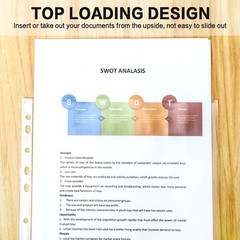 Clear Heavy Duty Sheet Protectors – 500 Pack for 8.5×11 Paper, 11-Hole