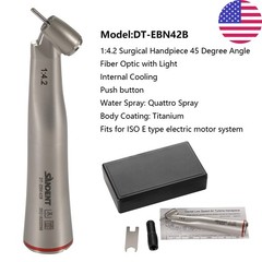 Dental 45° Electric Contra Angle Fiber Optic 1:4.2 Increasing Surgical Handpiece