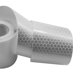 High Visibility Car Safety Warning Reflective Tape 10Ft Conspicuity Film white
