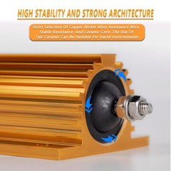 10/25/50/100W Resistor Metal Wirewound Range -Golden Load Aluminium Wirewound 5%