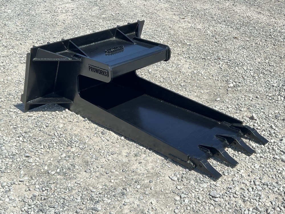 Skid Steer Concrete Claw Slab Bucket Attachment with Teeth Fits Quick Attach