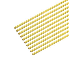 Brass Rod,Brass Solid round Rod 1.8Mm/0.07Inch Diameter 200Mm Length Lathe Bar S