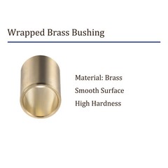 4pcs Wrapped Brass Bushing 5/8 Inch x 3/4 Inch OD x 1-1/8 Inch Length