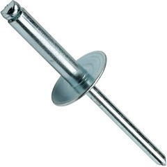 Large Flange Pop Rivets 3/16″ x 1/2″All Steel (6-8) Dome Head Qty 100