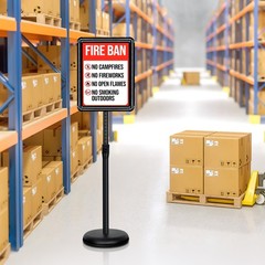 8.5×11 Inch Sign Stand Adjustable Height 32″ to 51″ – Floor Holder
