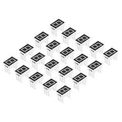20Pcs 7Segment 10 Pin 1Bit 3.3V 0.56″ Common Anode LED Display Digital Tube Blue