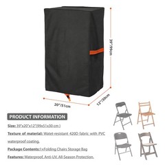 Aaaspark Folding Chair Cover Storage Bag Duty 420D Oxford Fabric Chair