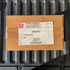 NOS Federal Signal Corporation TS100 A2 100 Watt Siren Speaker New In Box.