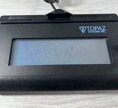 Topaz System T-LBK460-HSB-R SigLite LCD 1×5 Signature USB pad & Stylus Pen