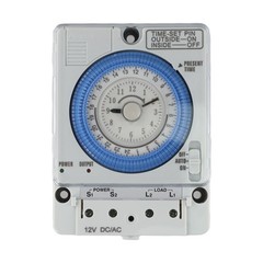 Gray White TB388 Timer Switch for Advertising Lights and Industrial Equipment