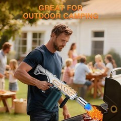 Powerful Flame Thrower Torch Burner for Cooking, Welding and Charcoal Lighting